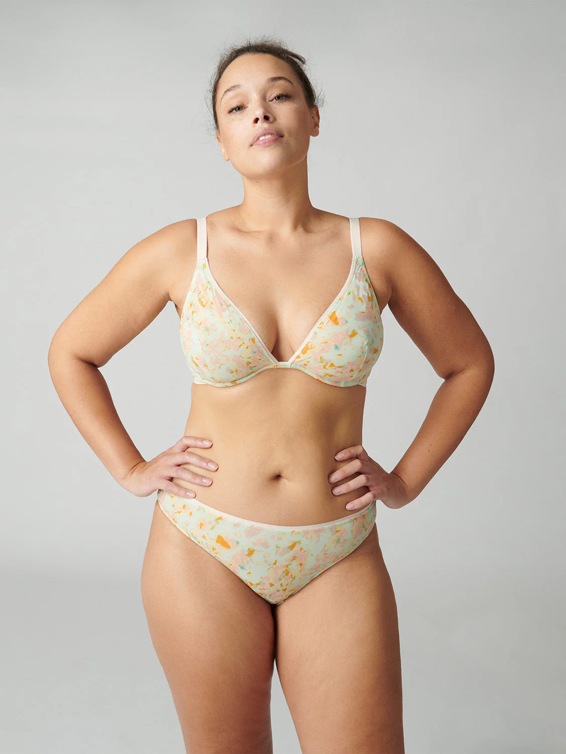 Triangle bra - Terrazzo Print - Image 8